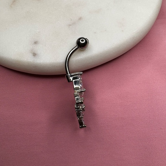 Silver Belly Button Ring - Picture 5 of 8